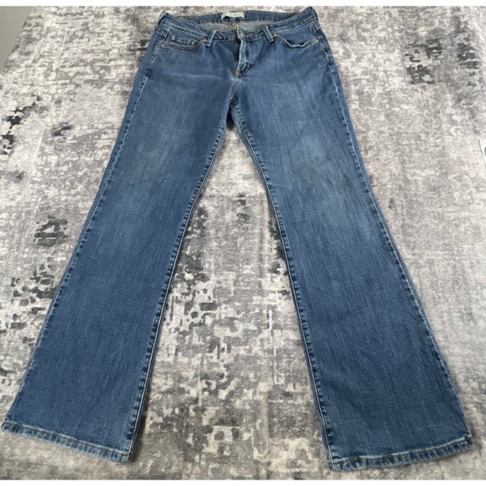 Levi's  545‎ Low Boot Cut Jeans Womens 12 Med Blue Denim Stretch Pants Boho